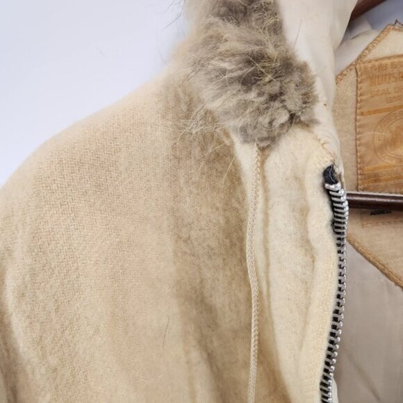 Hudson's Bay Company Northern Parks Inuit Igloo Tree Motif 1960s Wool Canada - Picture 7 of 15